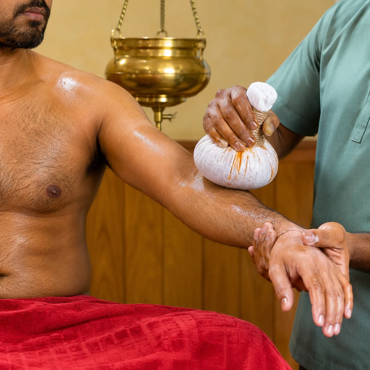 Njavara Kizhi — Medicated Rice Poultice Therapy