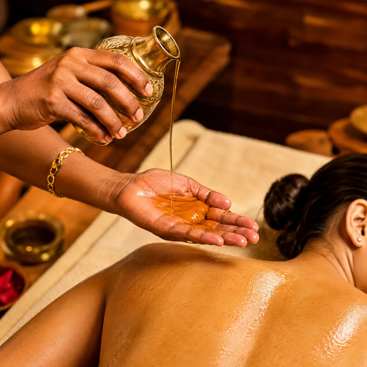 Pizhichil — Medicated Oil Bath Therapy
